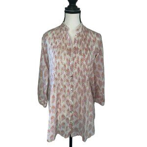 Chic Button-Down Women's Tunic Top